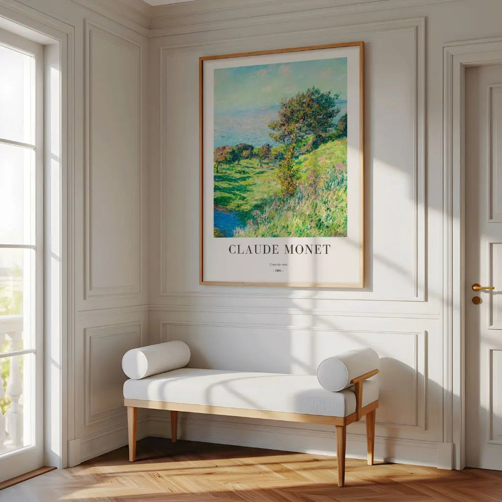 Claude Monet – Windstoß (1881) Poster