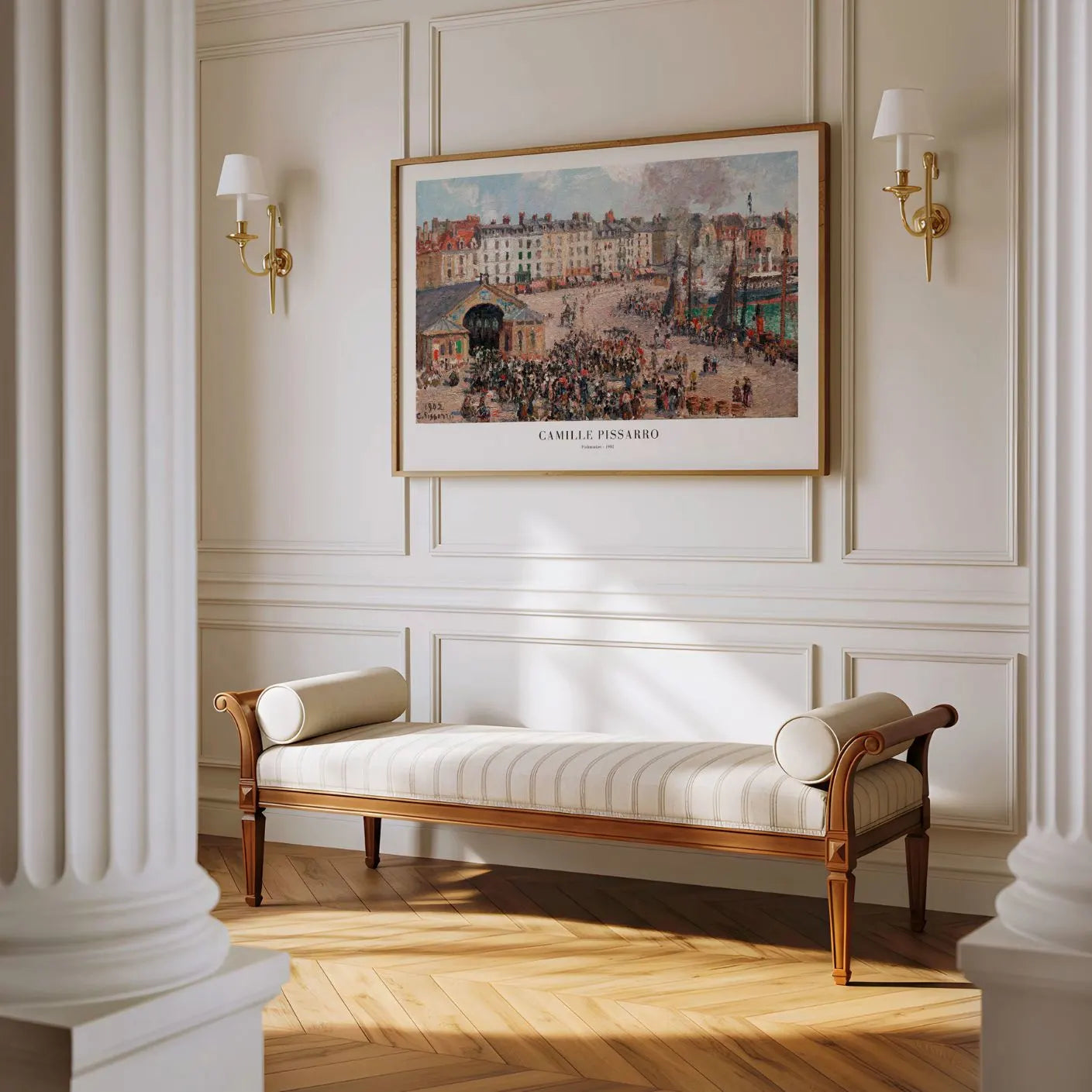 Camille Pissarro – Fischmarkt Poster(1902)