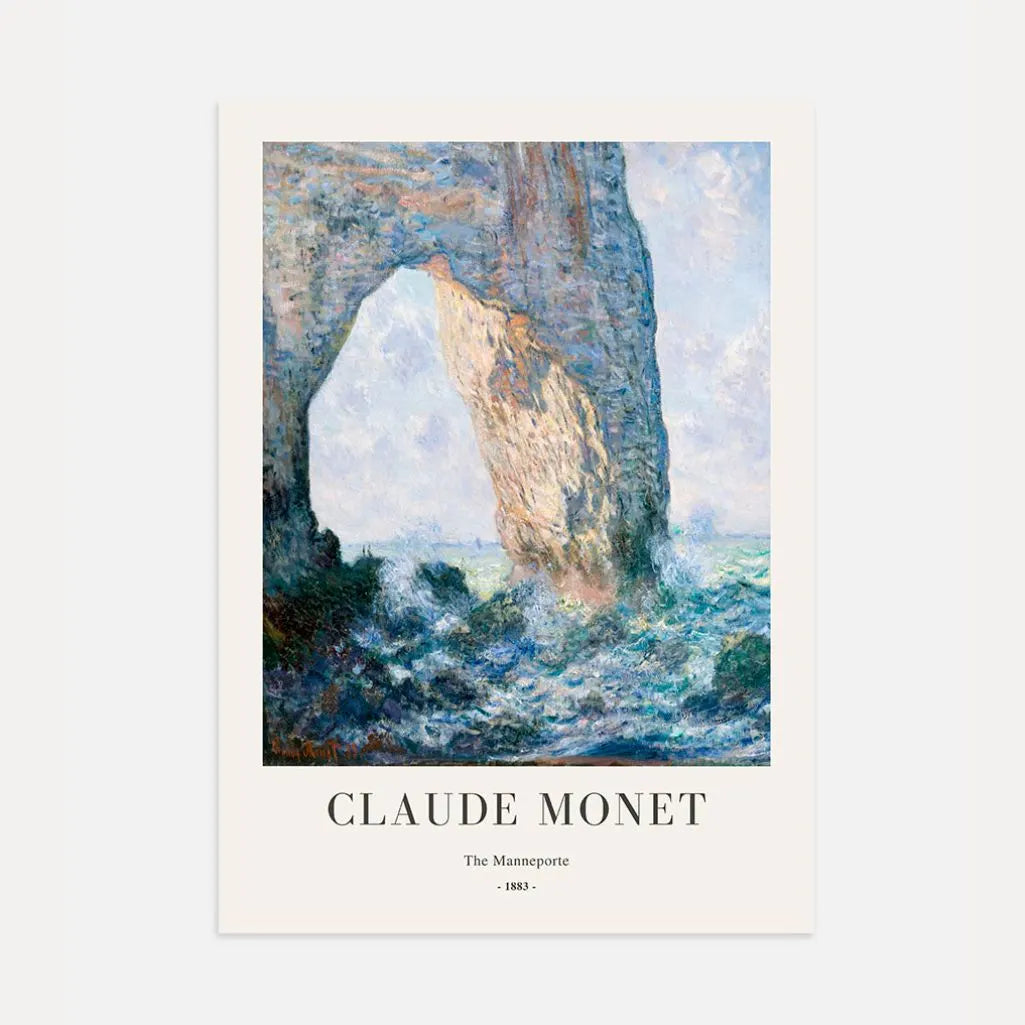 Claude Monet Poster – Manneporte-Klippe