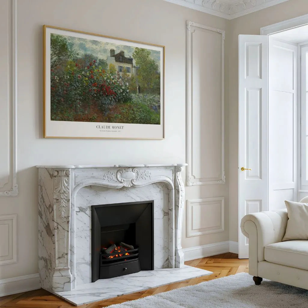 Claude Monet Poster – Der Garten des Künstlers in Argenteuil