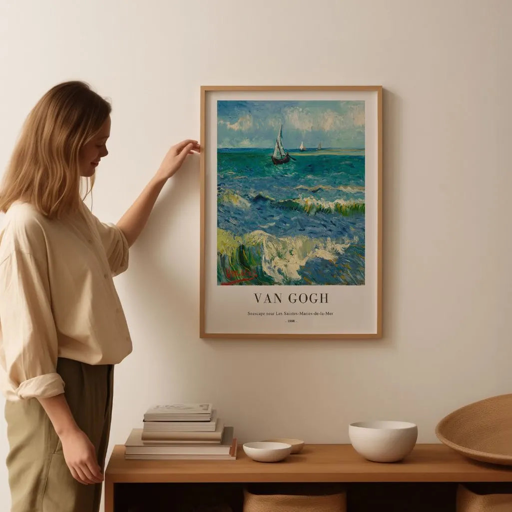 Vincent van Gogh – Seestück bei Les Saintes-Maries-de-la-Mer Poster