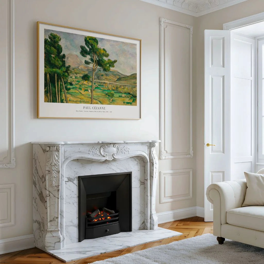 Paul Cézanne – Mont Sainte-Victoire, Viadukt im Arc-Tal Poster