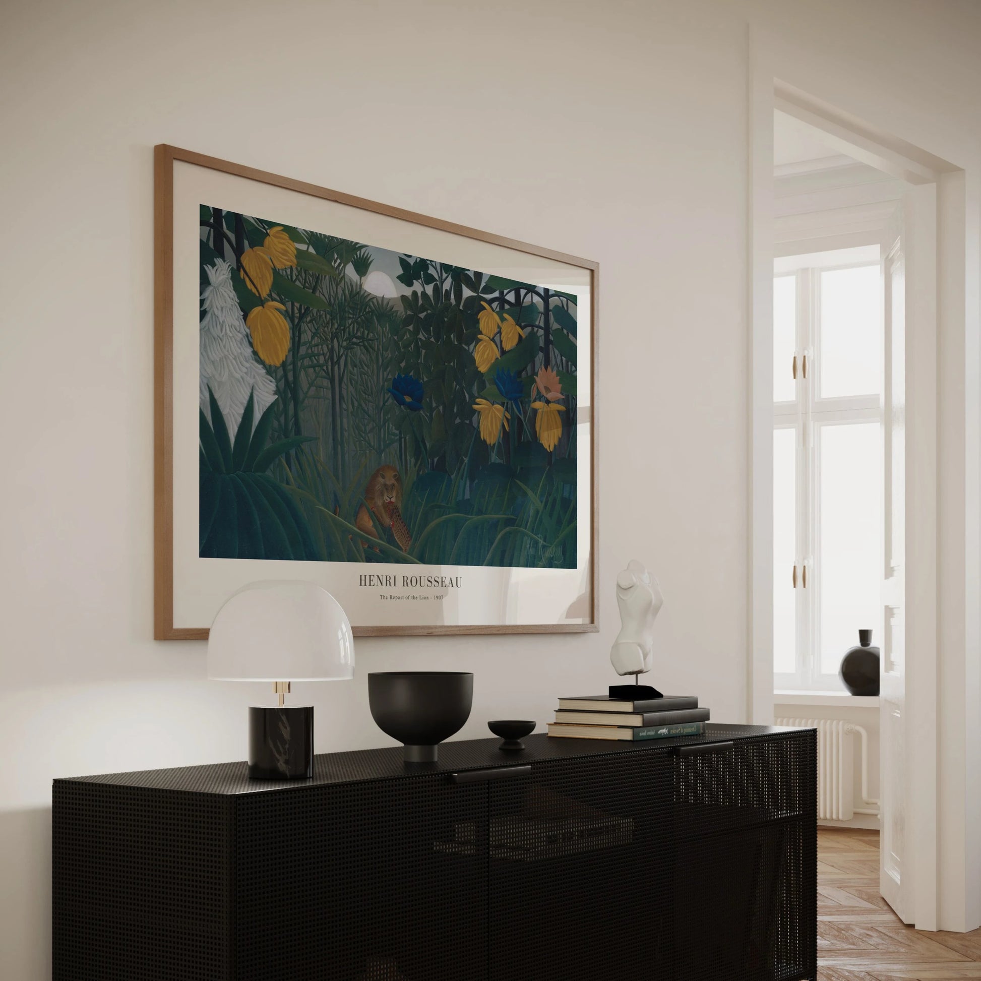 Henri Rousseau – Das Mahl des Löwen Poster 1907