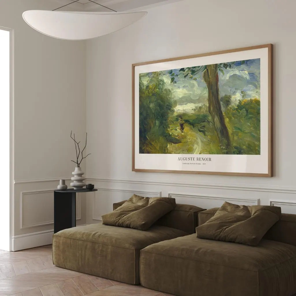 Auguste Renoir – Landschaft zwischen den Stürmen Poster, 1875 (Querformat)