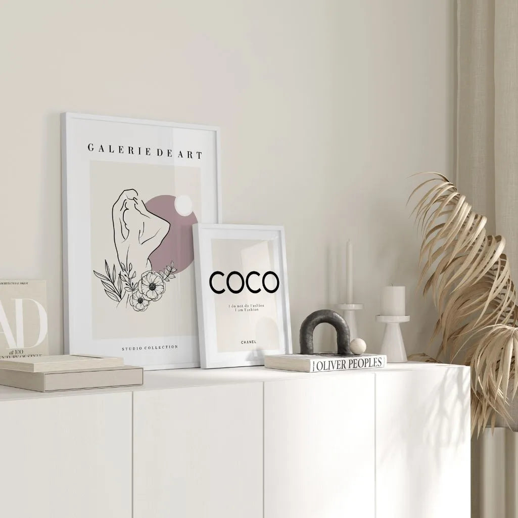 Poster – Florale Silhouette