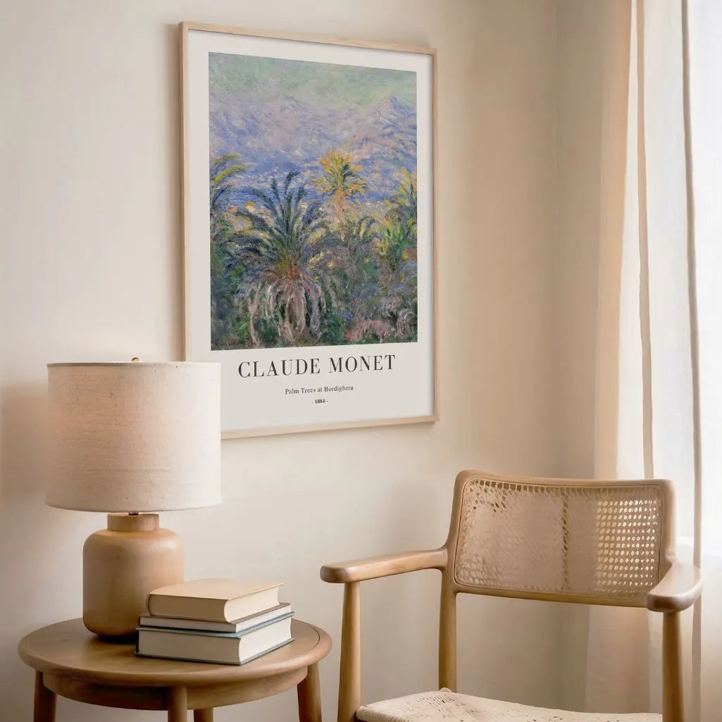 Claude Monet – Palmen in Bordighera Poster