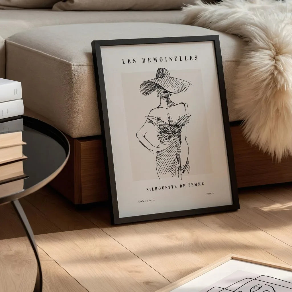 Poster – Frau mit Hut Frau mit Hut