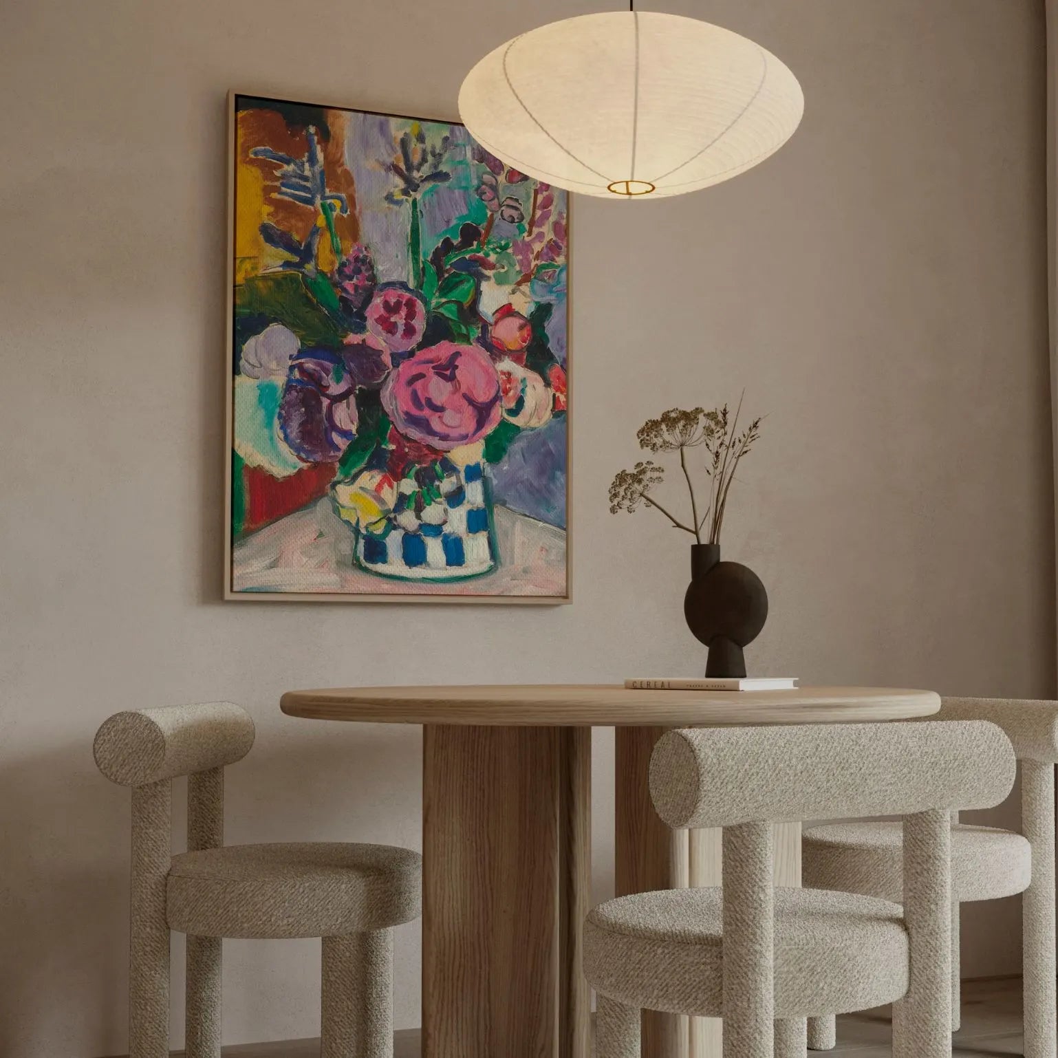 Gerahmtes Leinwandbild – Pfingstrosen (1907)