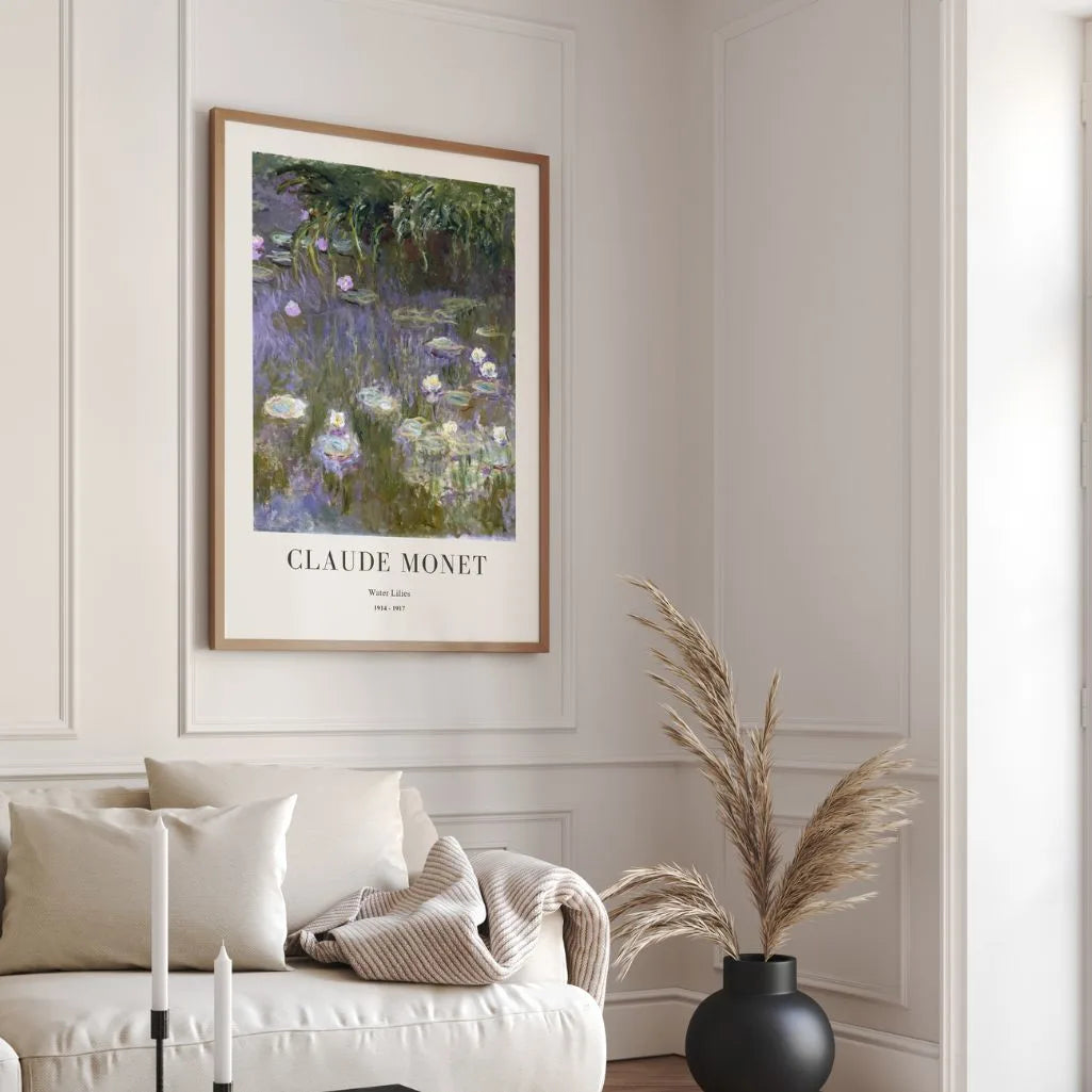 Claude Monet – Seerosen im Teich Poster 1914–1917
