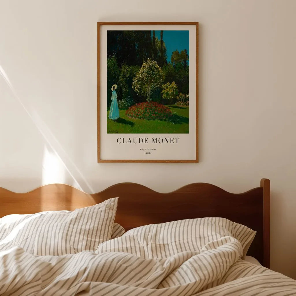 Claude Monet – Dame im Garten Poster