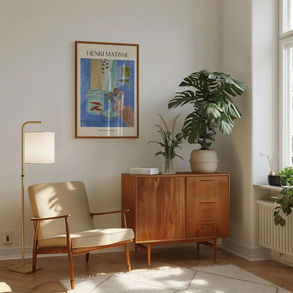 Henri Matisse Poster – Goldfische und Skulptur, 1912