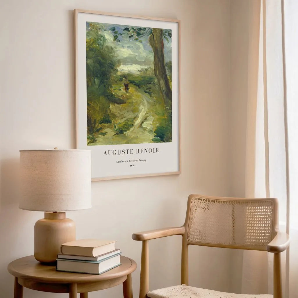 Auguste Renoir – Landschaft zwischen den Stürmen Poster