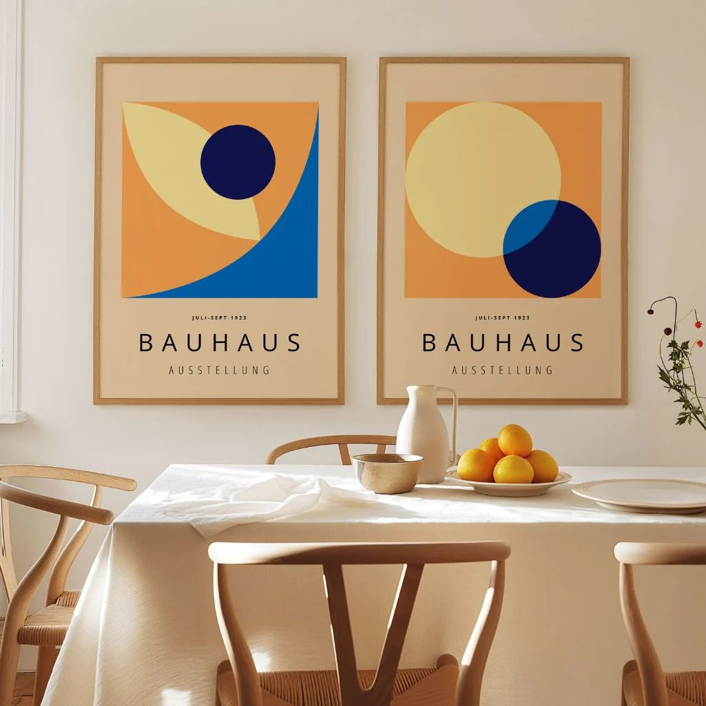 Bauhaus Farbkreise – 2er Poster-Set