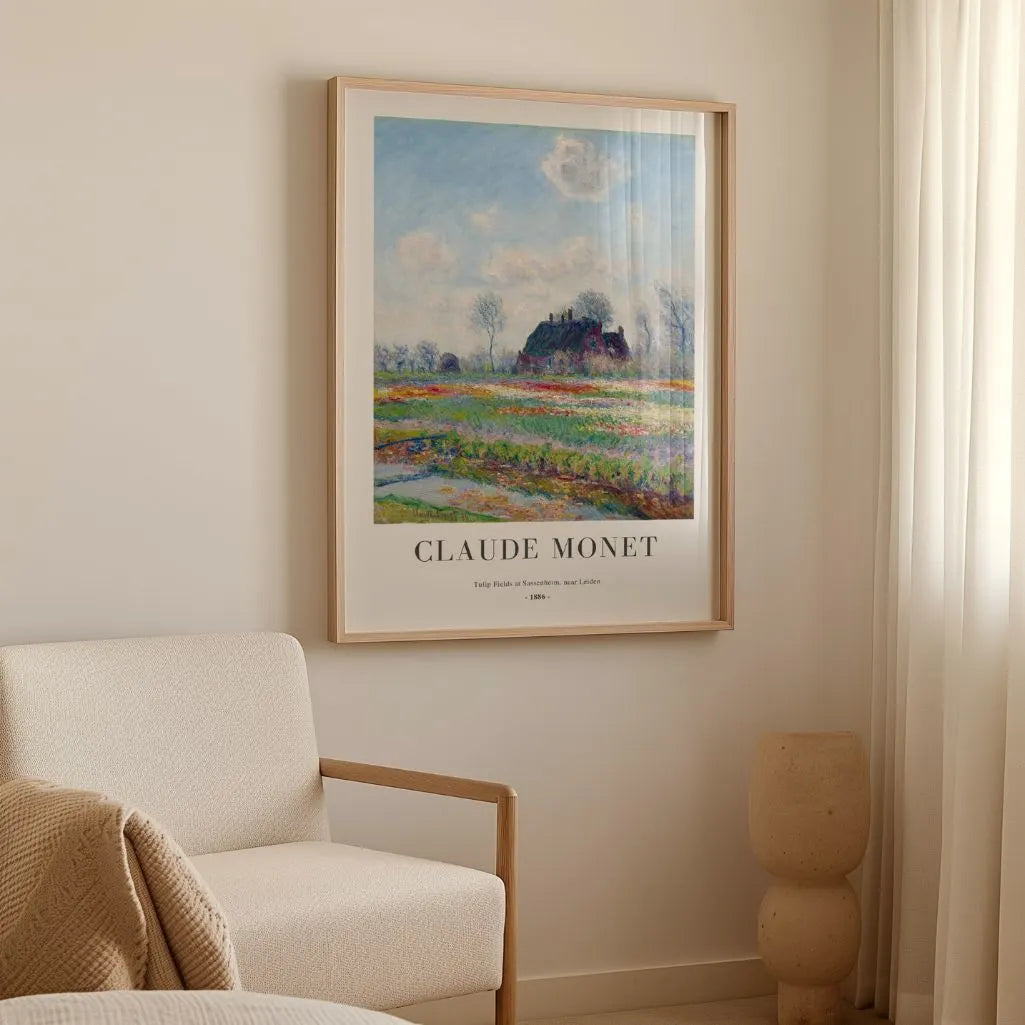 Claude Monet – Tulpenfelder bei Sassenheim (nahe Leiden) Poster