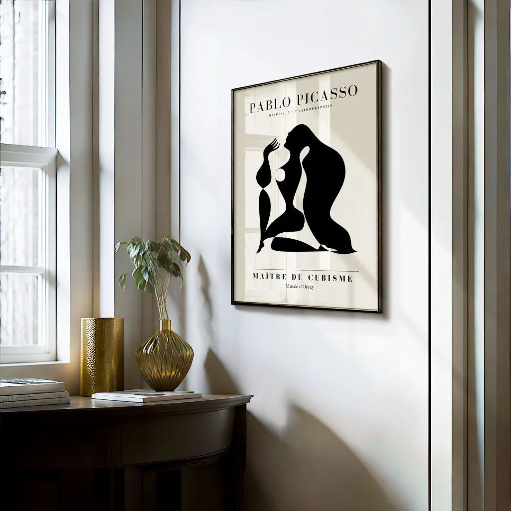Von Pablo Picasso inspiriertes Poster – Schwarze Form