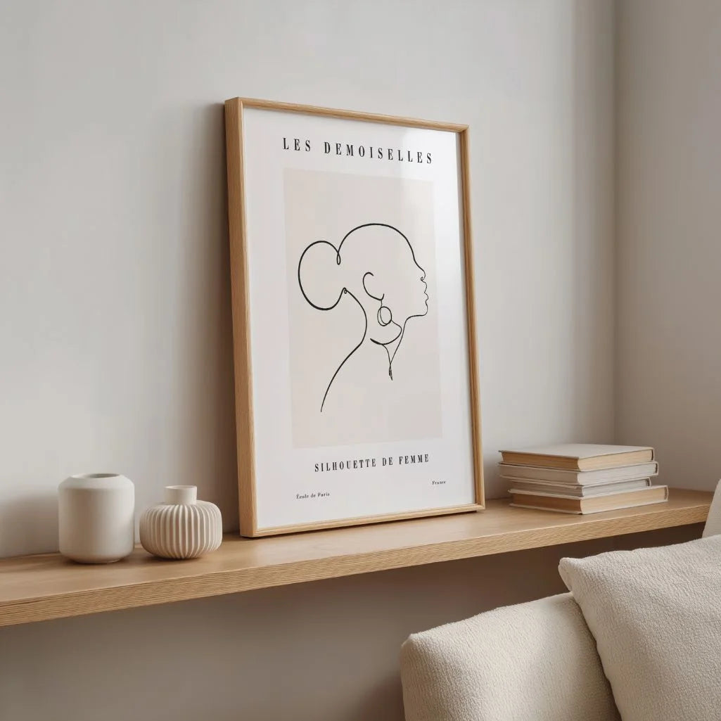 Poster – Weibliches Profil