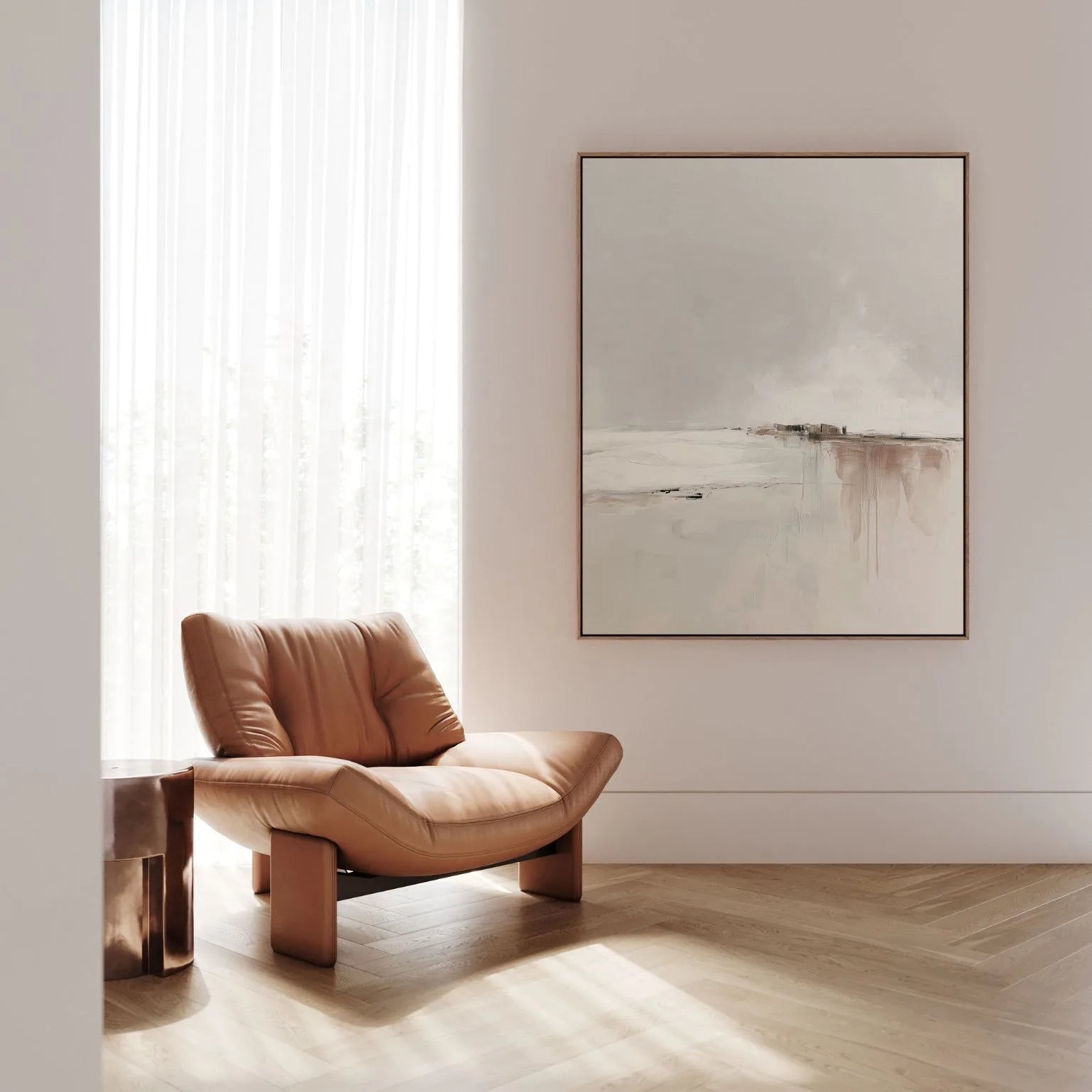 Gerahmtes Leinwandbild – Nordlicht