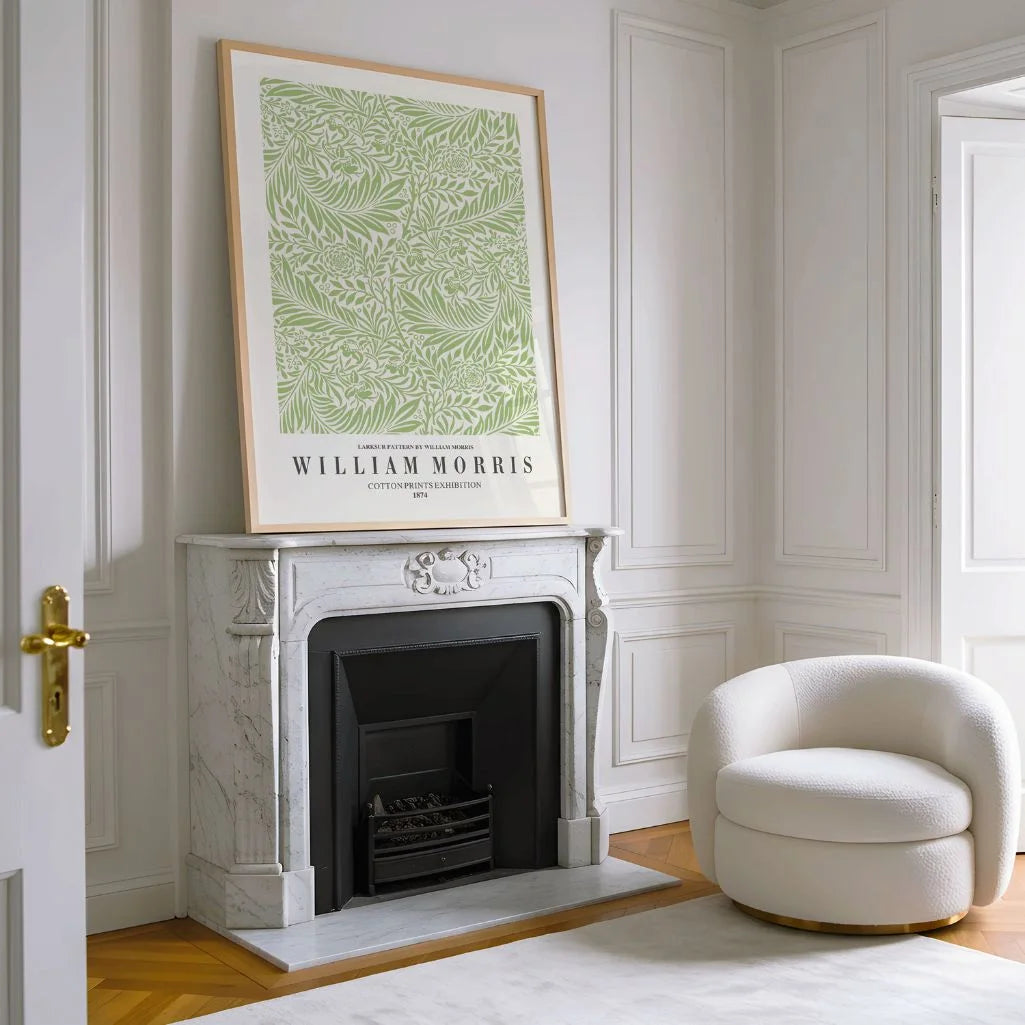 Poster – Rittersporn Pastellgrün