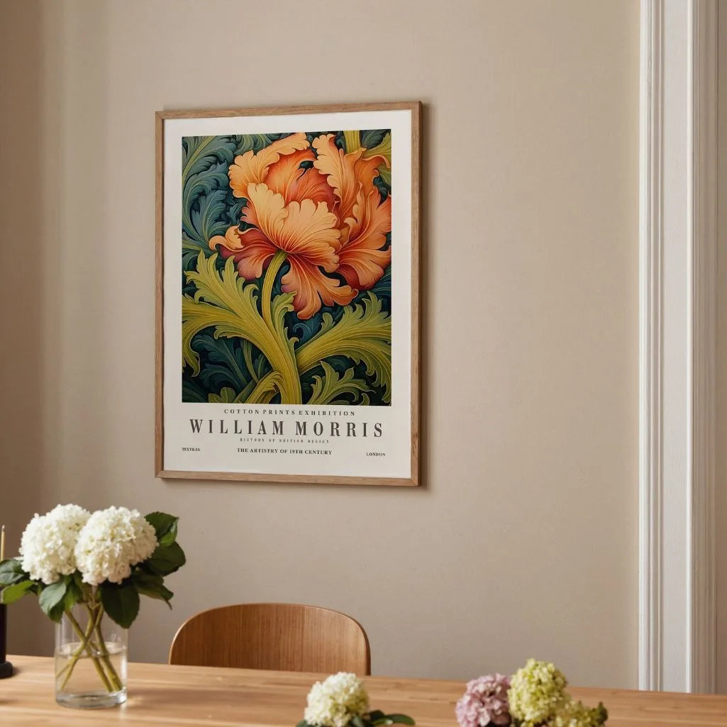 Poster – Florales Morris-Muster
