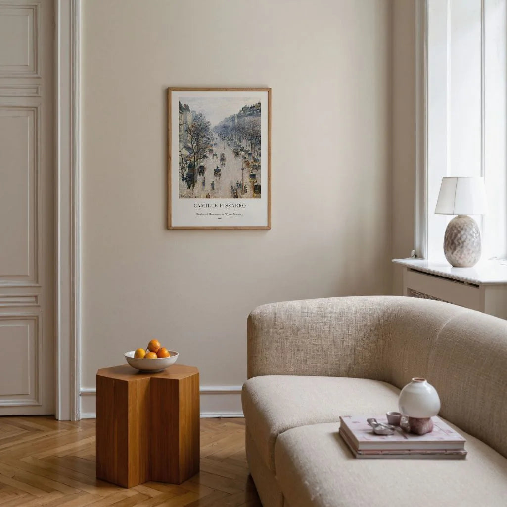 Camille Pissarro – Boulevard Montmartre, Wintermorgen Poster