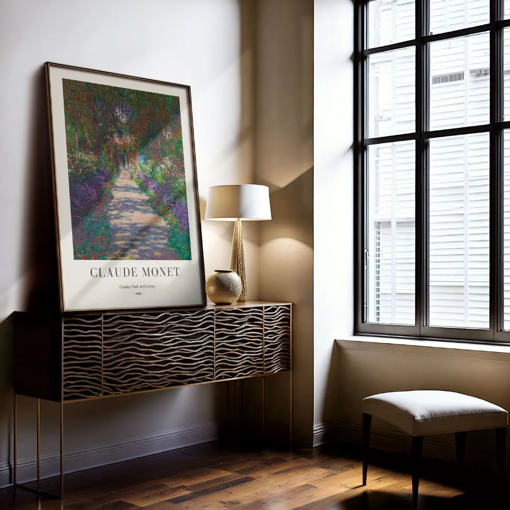 Claude Monet Poster – Gartenweg in Giverny, 1902