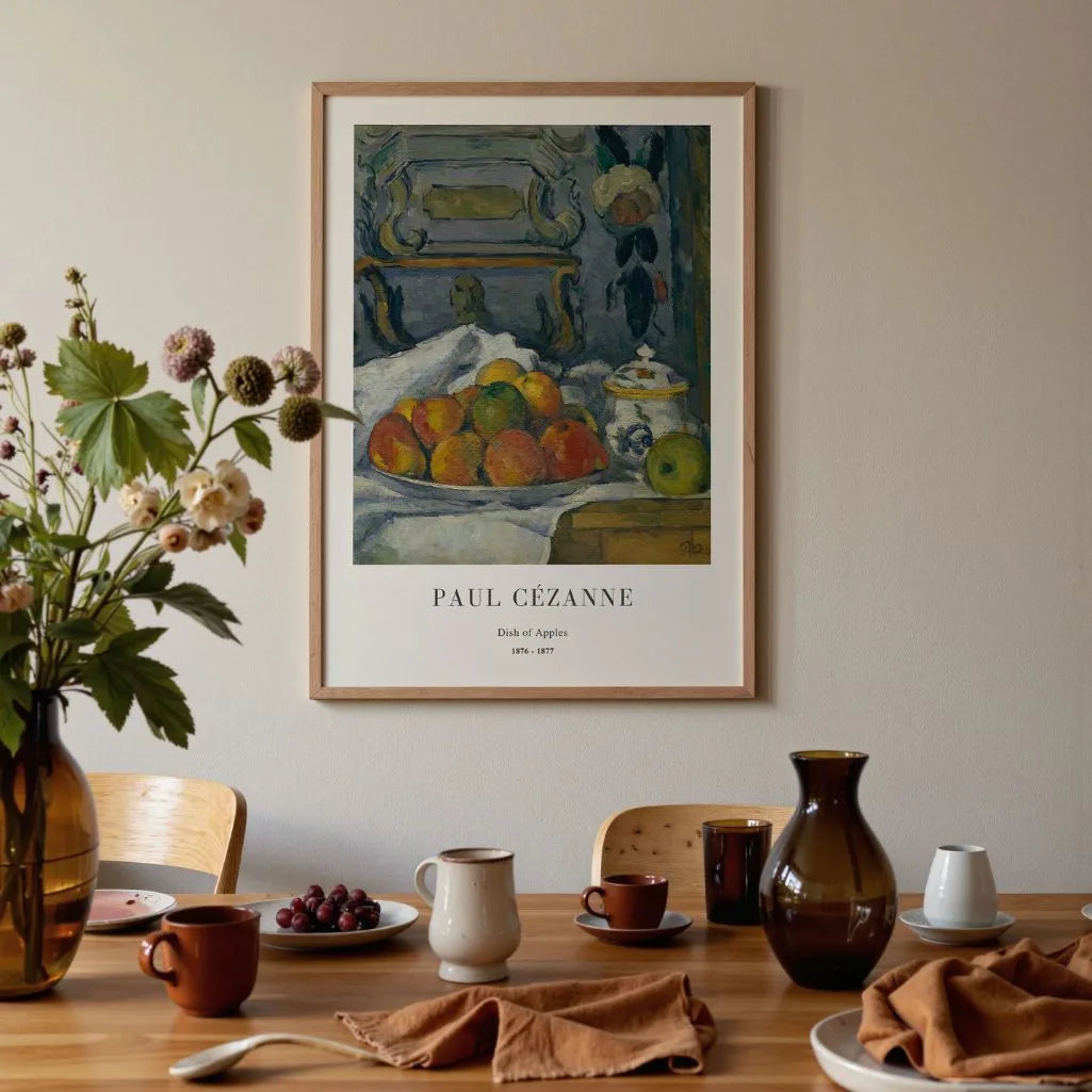 Paul Cézanne – Schale mit Äpfeln Poster (1876–1877)