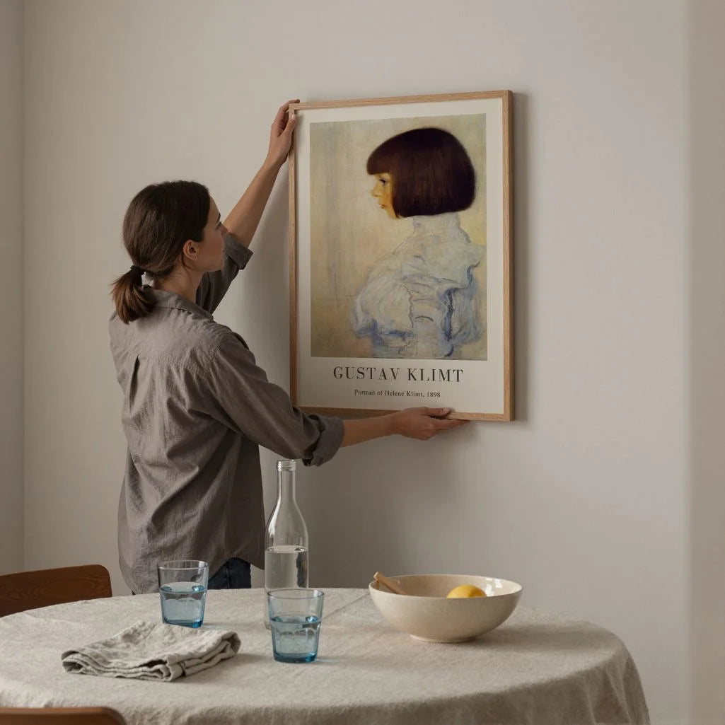 Gustav Klimt Poster – Porträt von Helene Klimt (1898)