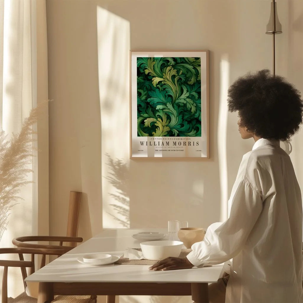 William Morris Poster – Grüne Pflanzenornamente