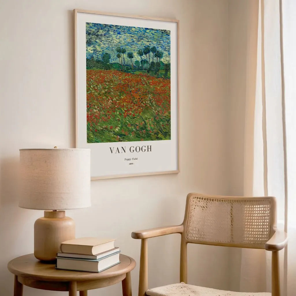 Vincent van Gogh Poster – Mohnfeld 1890