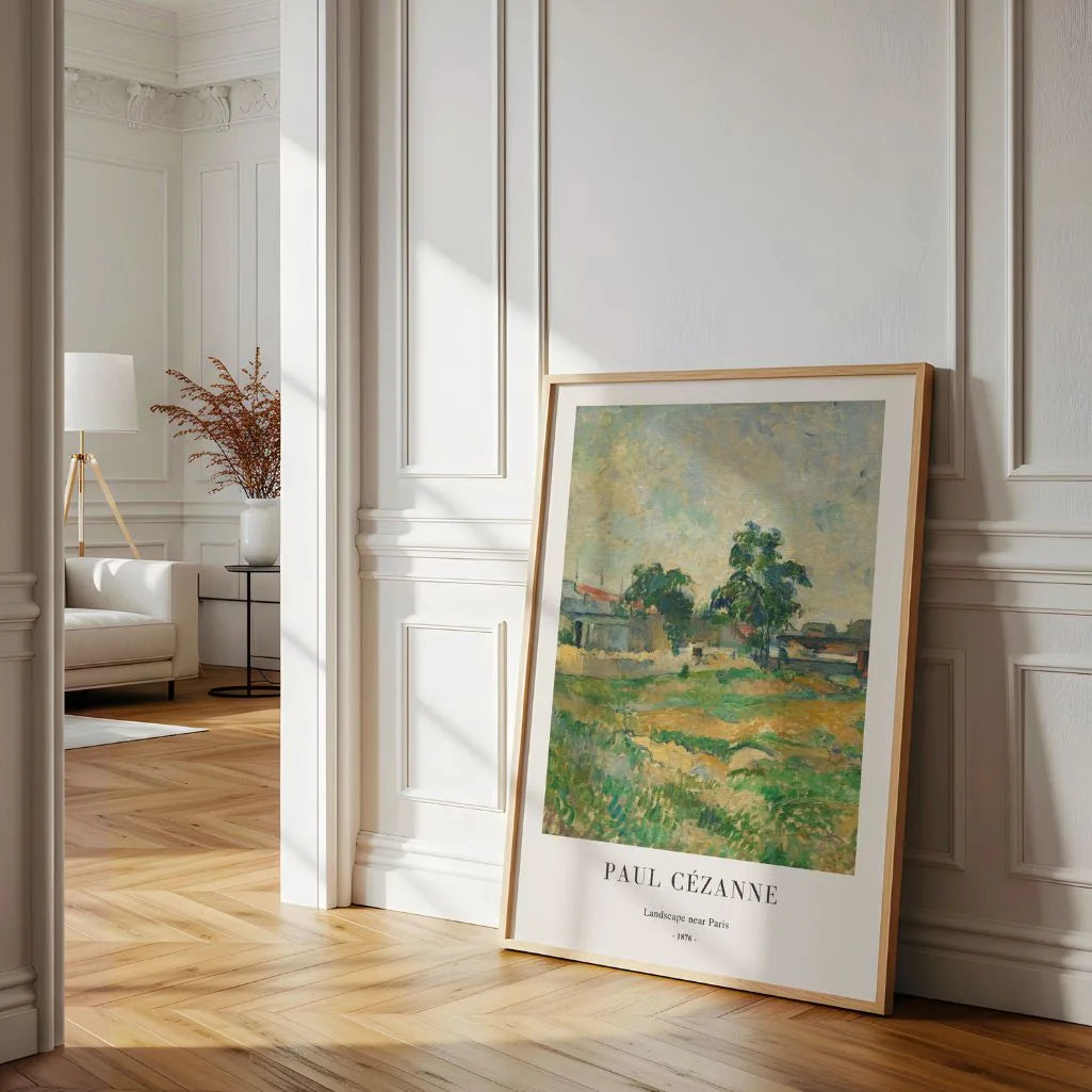 Paul Cézanne – Landschaft bei Paris Poster (1876)