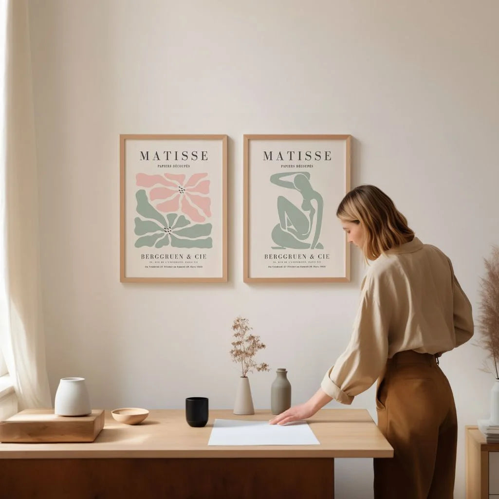 Set mit 2 Matisse-Postern – Pastellkunstformen