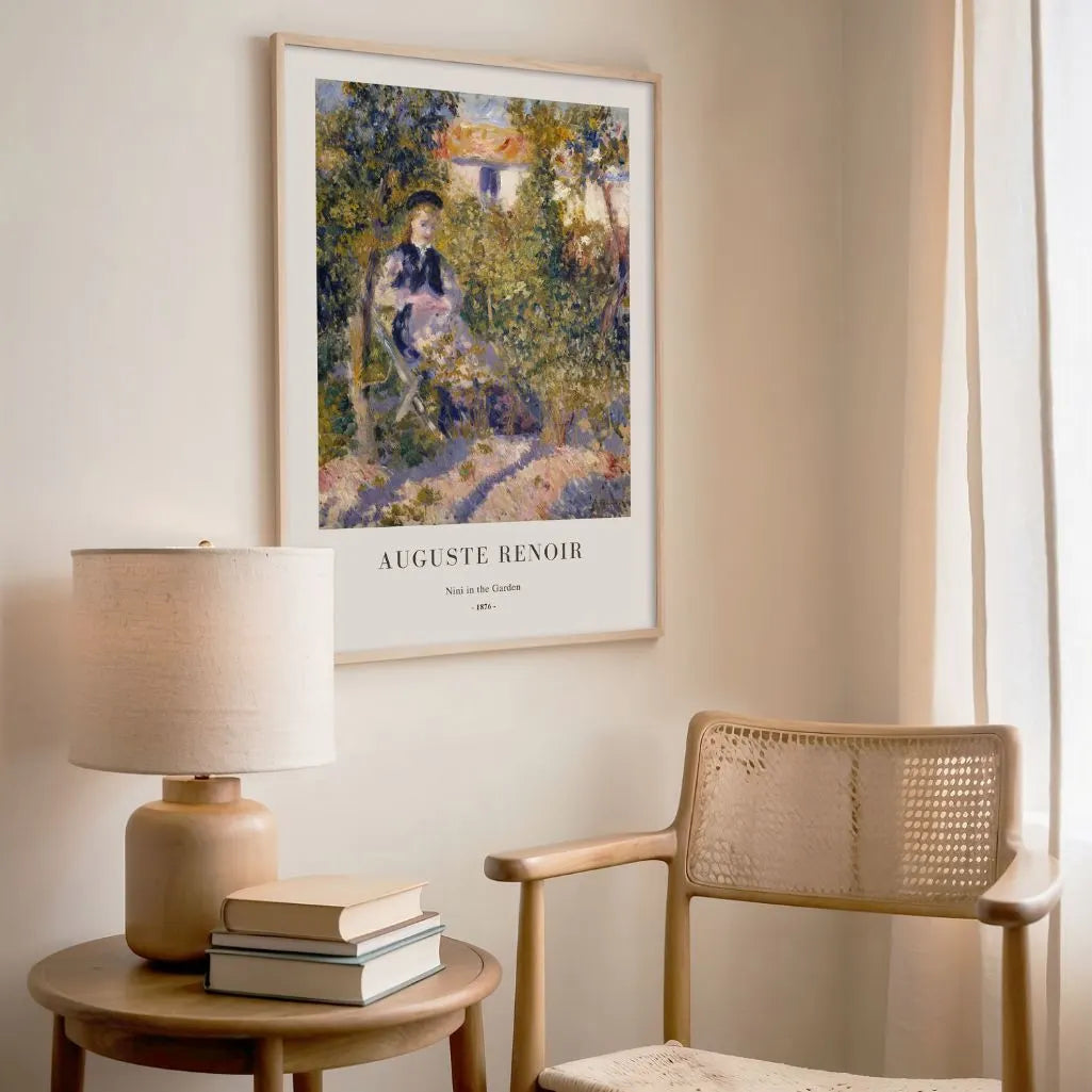 Auguste Renoir – Nini im Garten Poster, Hochformat, 1876