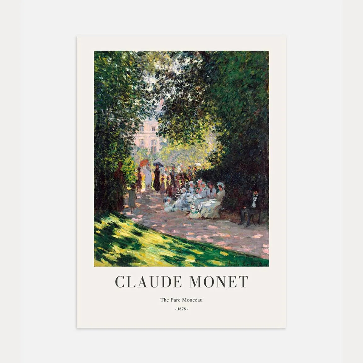 Monet Poster Parkszene