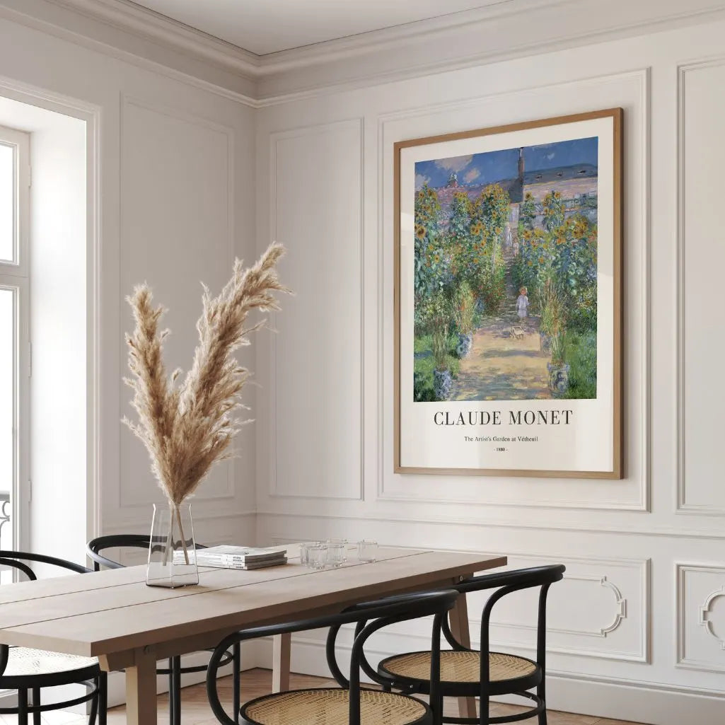 Claude Monet – Der Garten des Künstlers in Vétheuil Poster