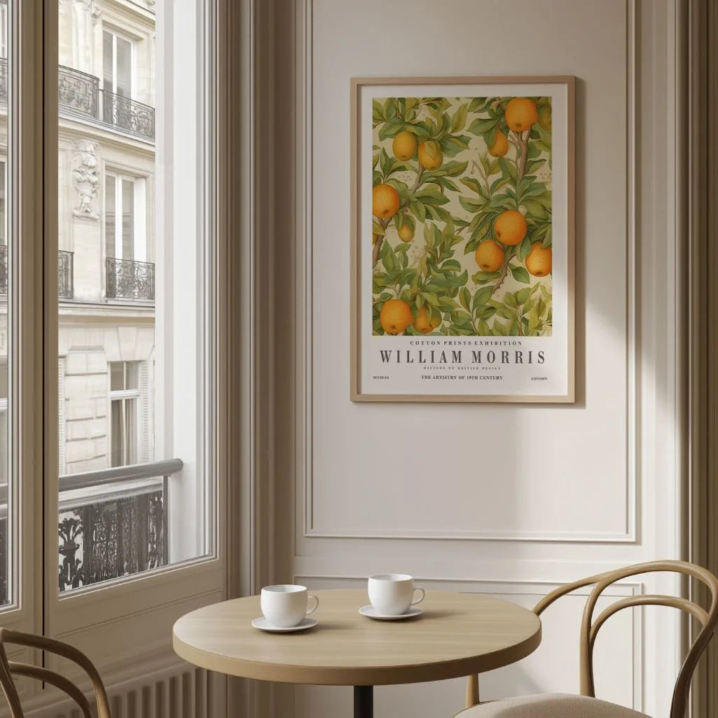 Obstposter im Stil von William Morris