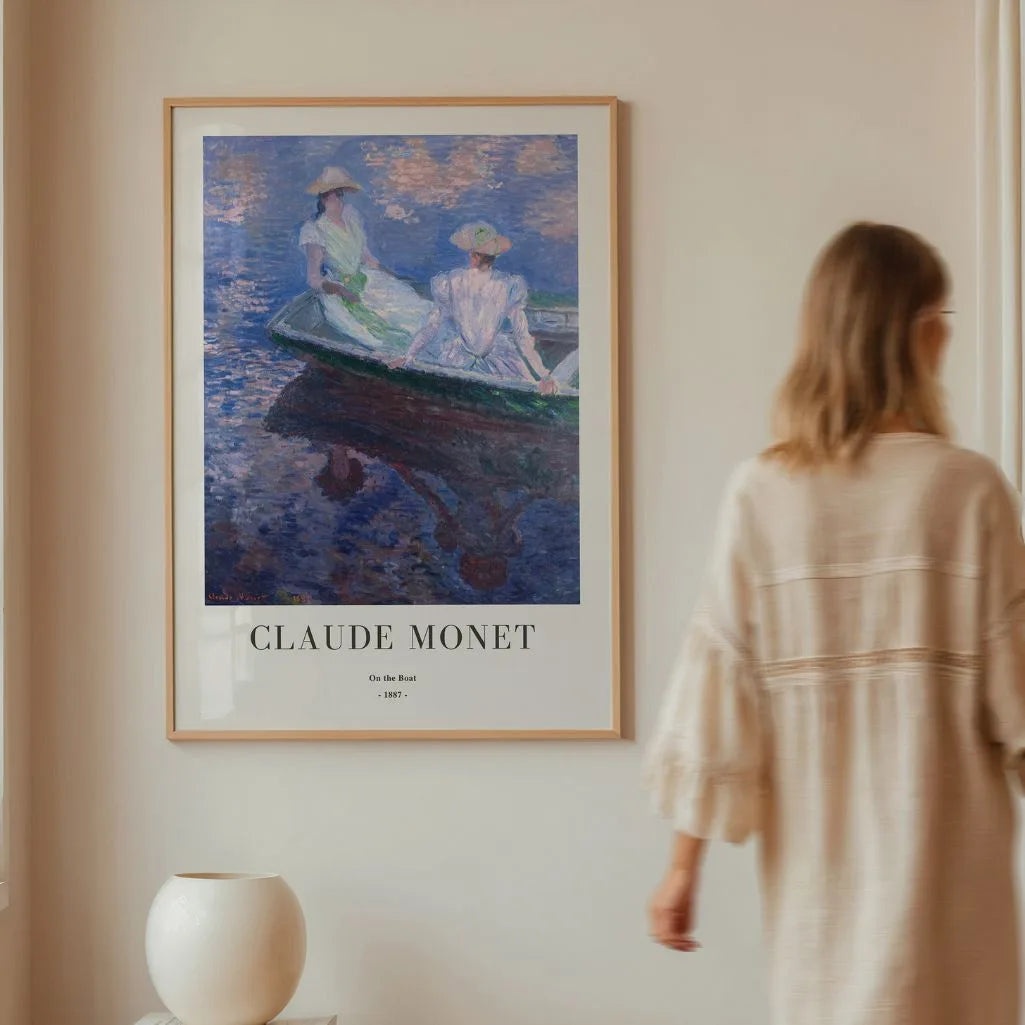 Claude Monet – Im Boot (1887) Poster