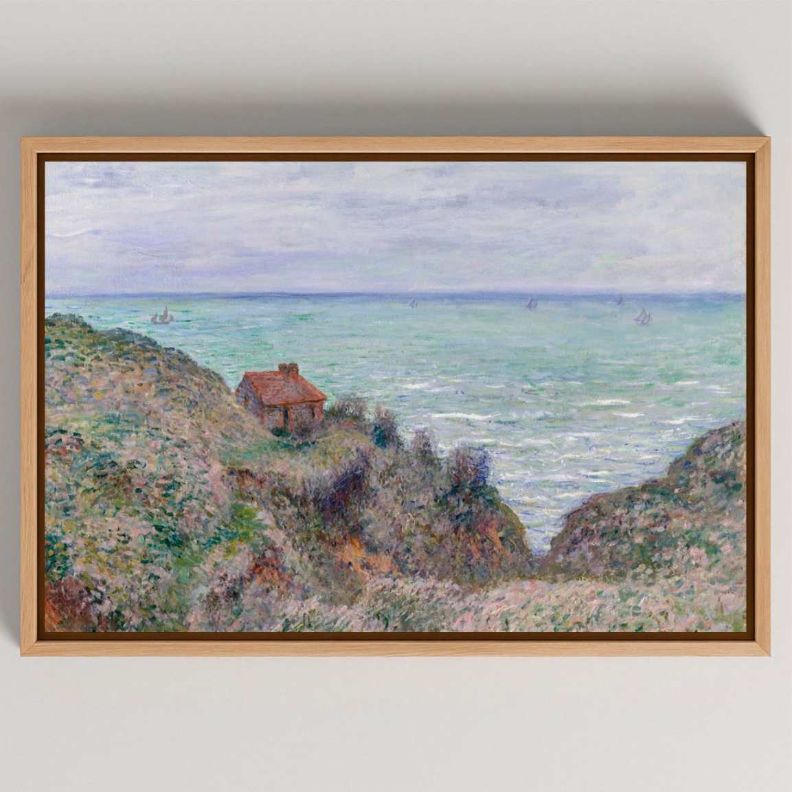 Gerahmtes Leinwandbild – Das Zollhaus, (1882)