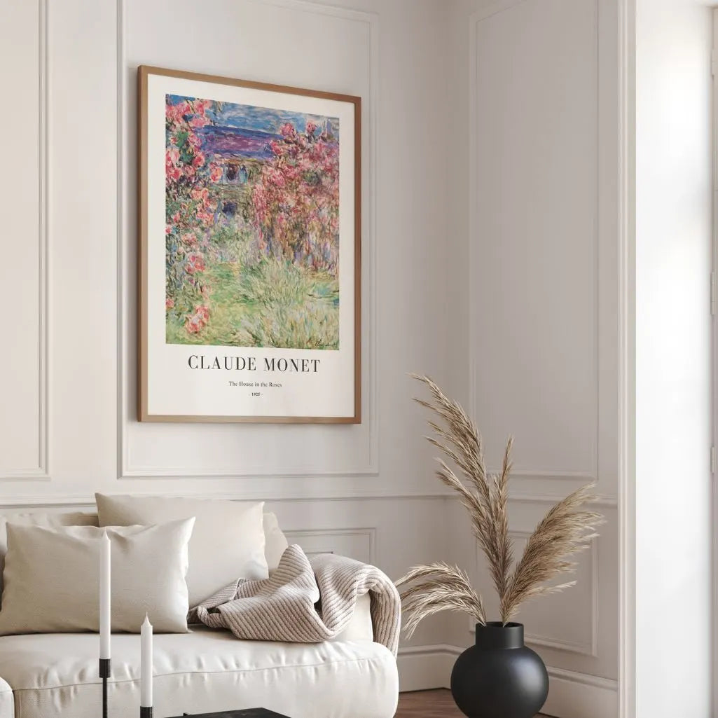 Claude Monet – Das Haus in den Rosen Poster, 1925