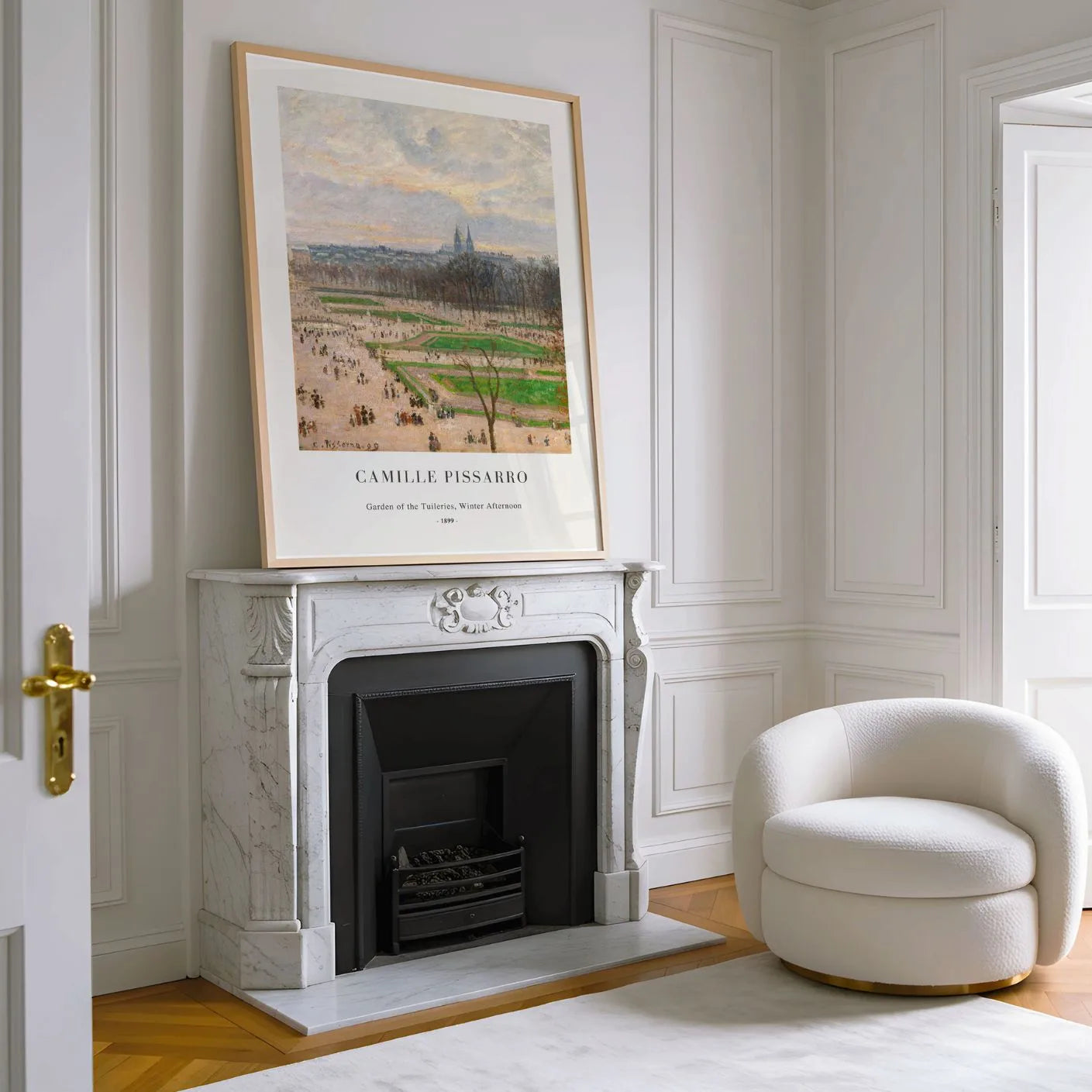 Camille Pissarro – Jardin des Tuileries, Winternachmittag Poster (1899)