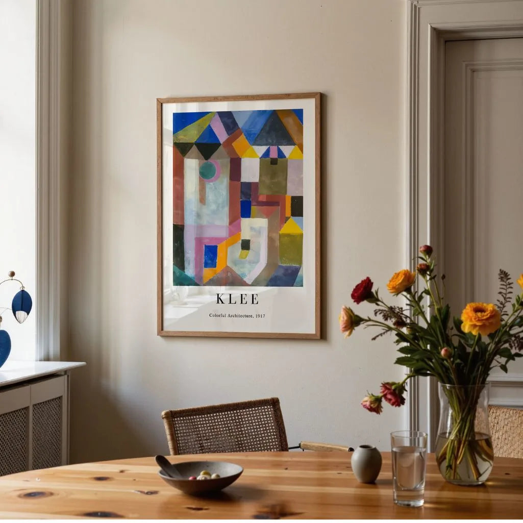 Paul Klee Poster – Farbige Architektur, 1917