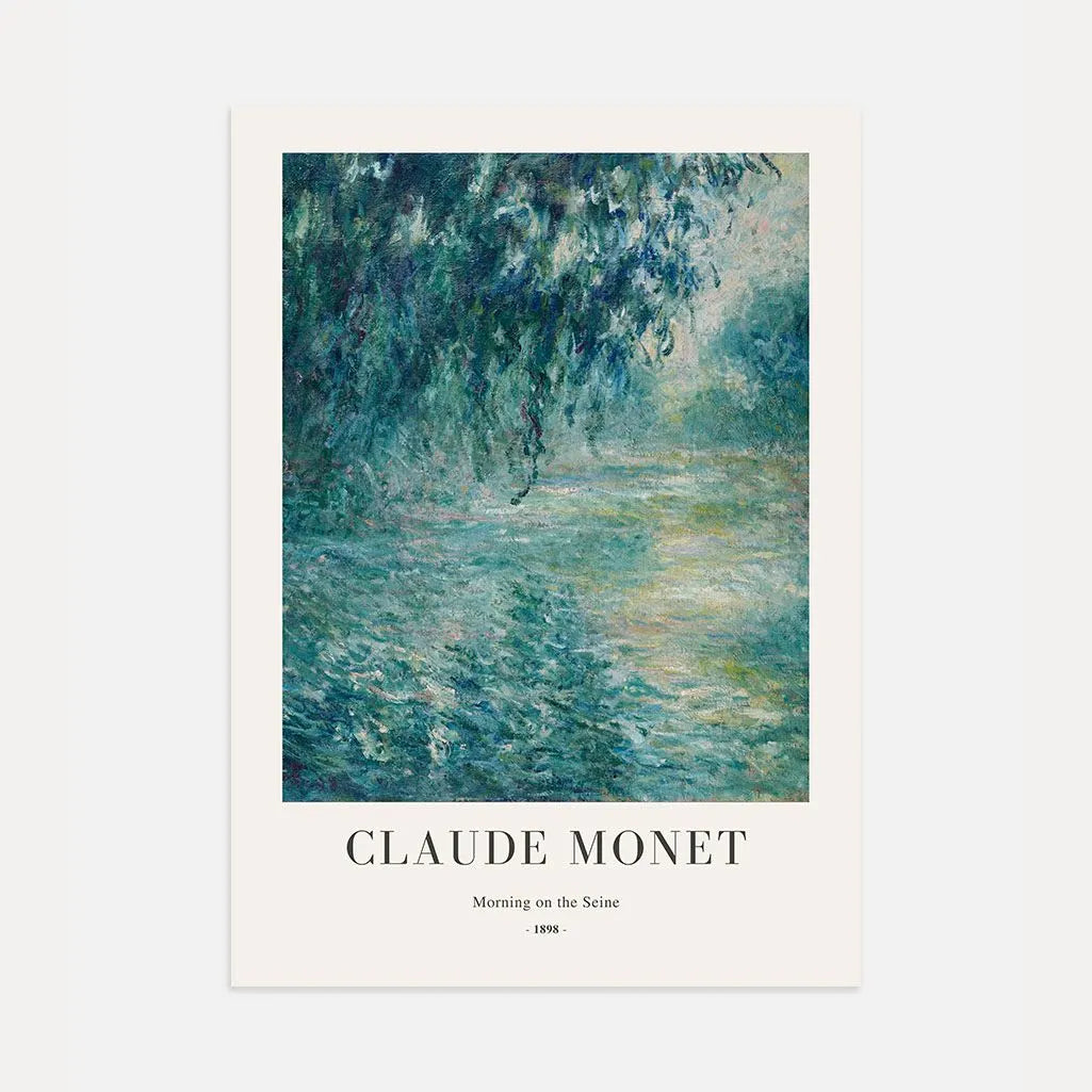Claude Monet – Morgen an der Seine (1898) Poster
