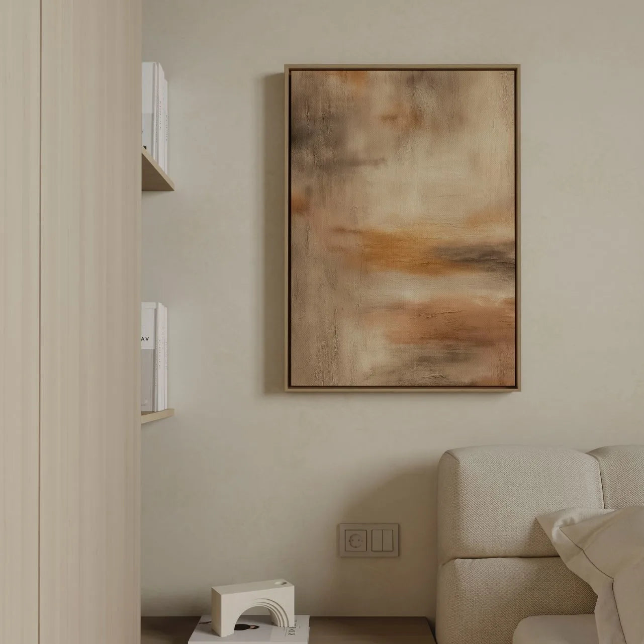 Gerahmtes Leinwandbild – Erdlichtglanz