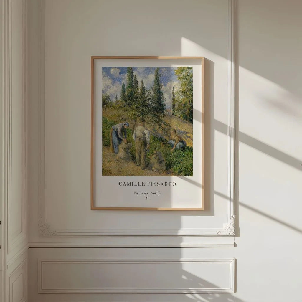Camille Pissarro – Die Ernte, Pontoise Poster (1881) 