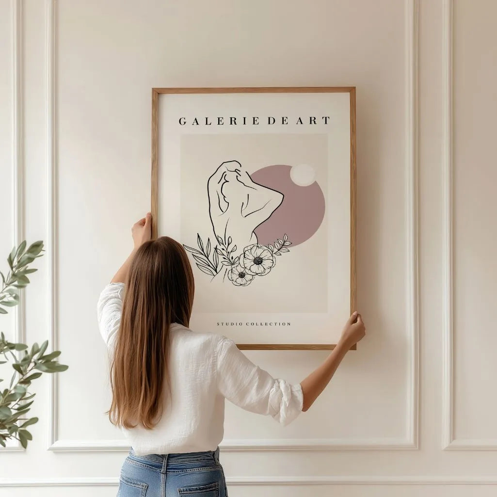 Poster – Florale Silhouette