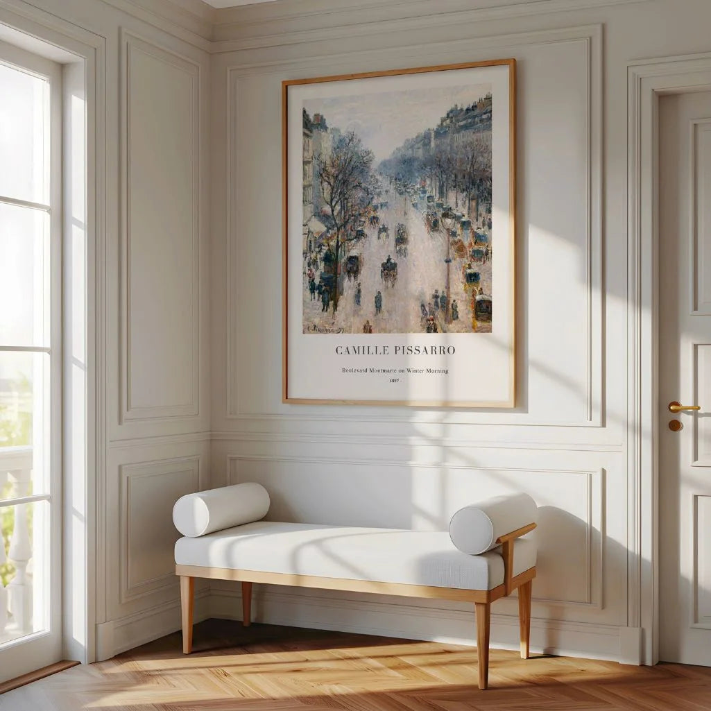 Camille Pissarro – Boulevard Montmartre, Wintermorgen Poster