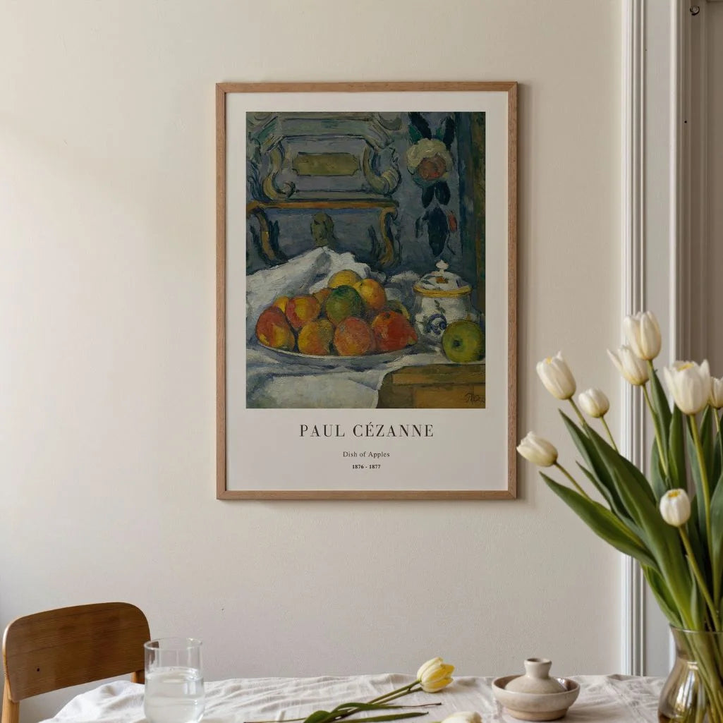 Paul Cézanne – Schale mit Äpfeln Poster (1876–1877)