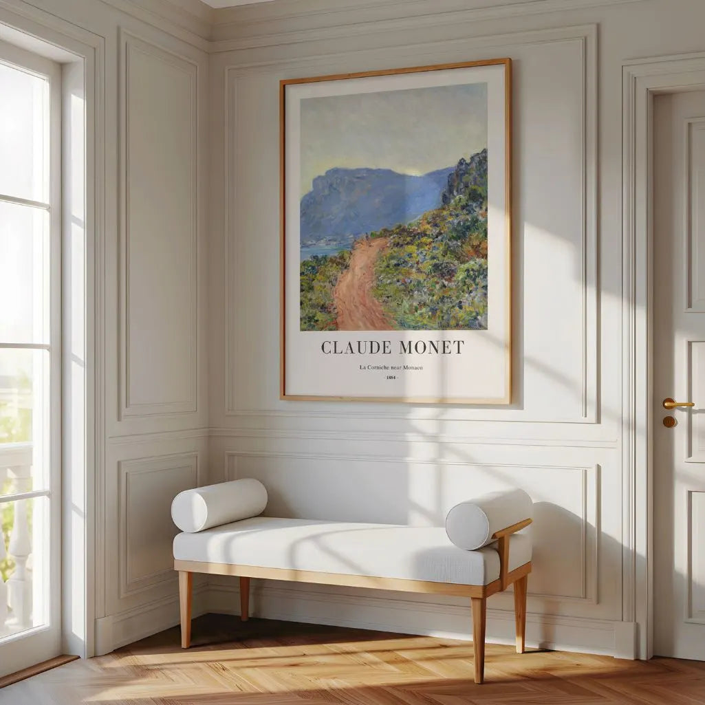 Claude Monet – La Corniche bei Monaco (1884) Poster