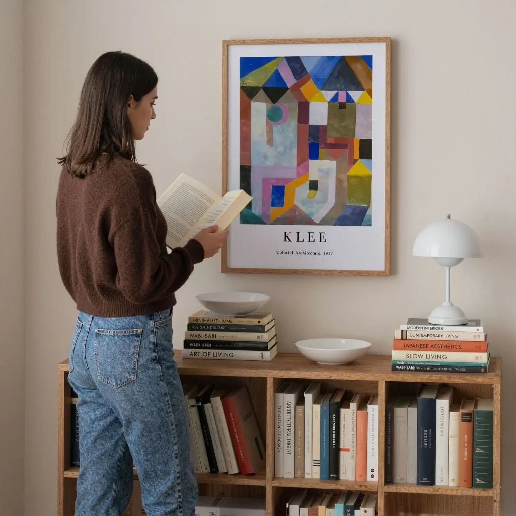 Paul Klee Poster – Farbige Architektur, 1917