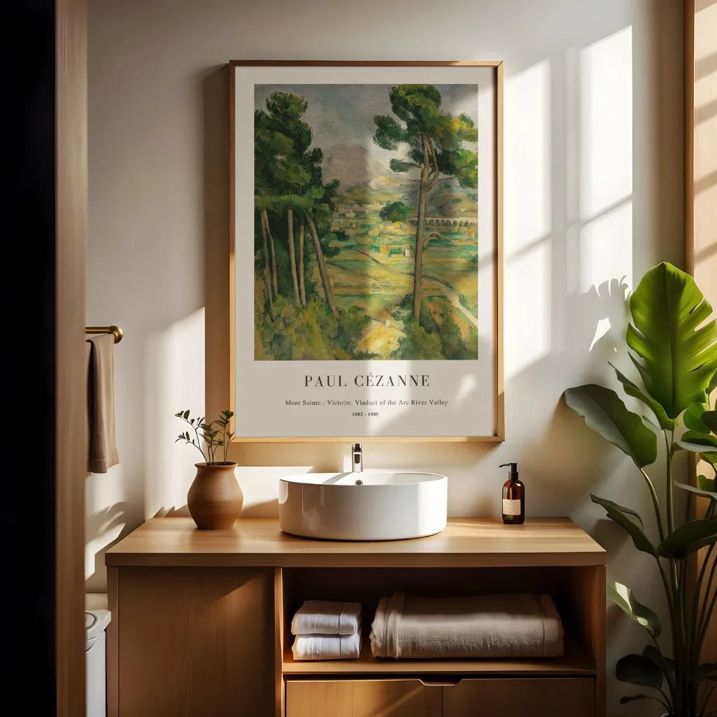 Paul Cézanne – Viadukt im Arc-Tal Poster