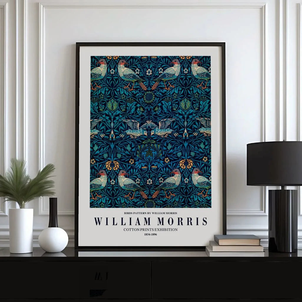 William Morris Poster – Vogelornament